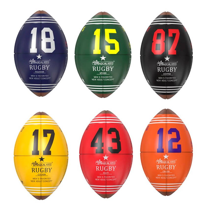 Masturbador masculino huevo con textura rugby - Imagen de 7