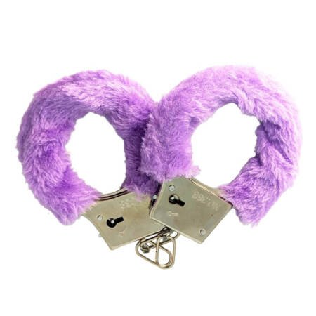 Esposas metálicas con peluche y llaves