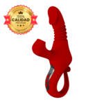Vibrador succionador con efecto calor y empuje