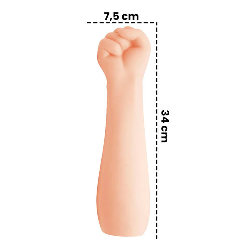 Consolador puño realista de silicona - fisting fist - Imagen de 2