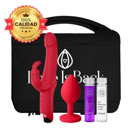 Kit Valija Sexual Con Consolador Vibrador Rabbit Premium