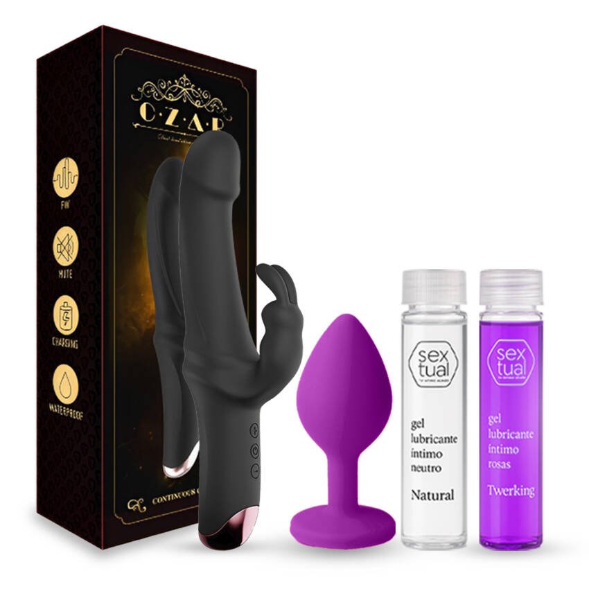 Kit Valija Sexual Con Consolador Vibrador Rabbit Premium - Imagen de 8