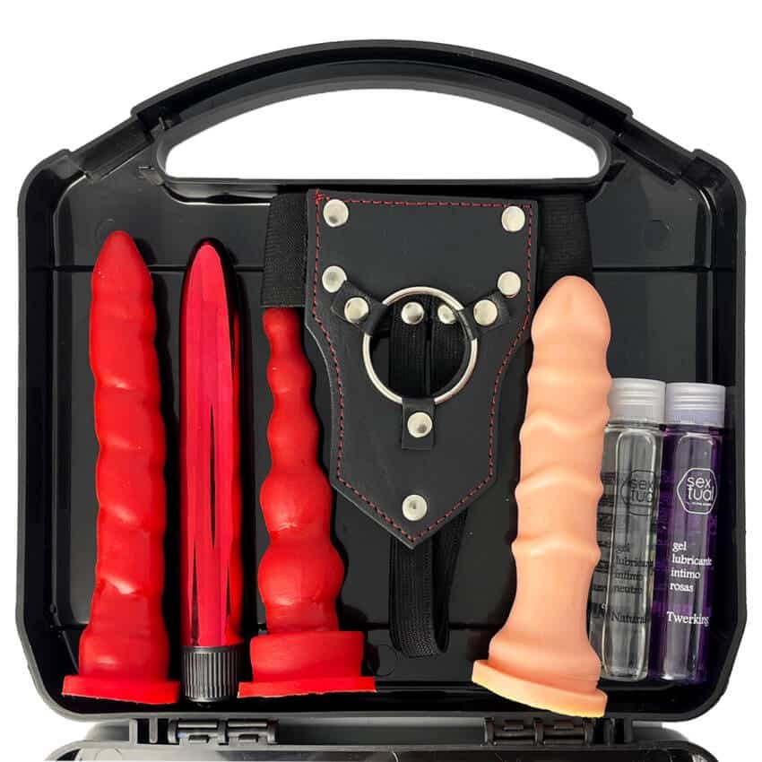 Kit de valija sexual con arnés - Imagen de 2