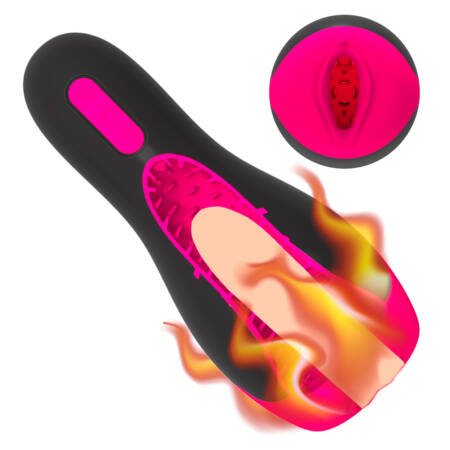Masturbador vibrador masculino con voz y efecto calor