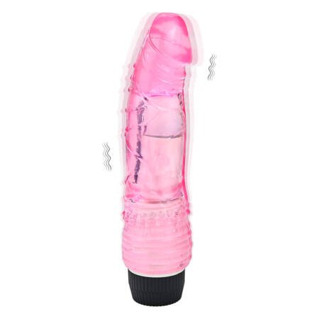 Consolador Vibrador Jelly Con Velocidad Regulable