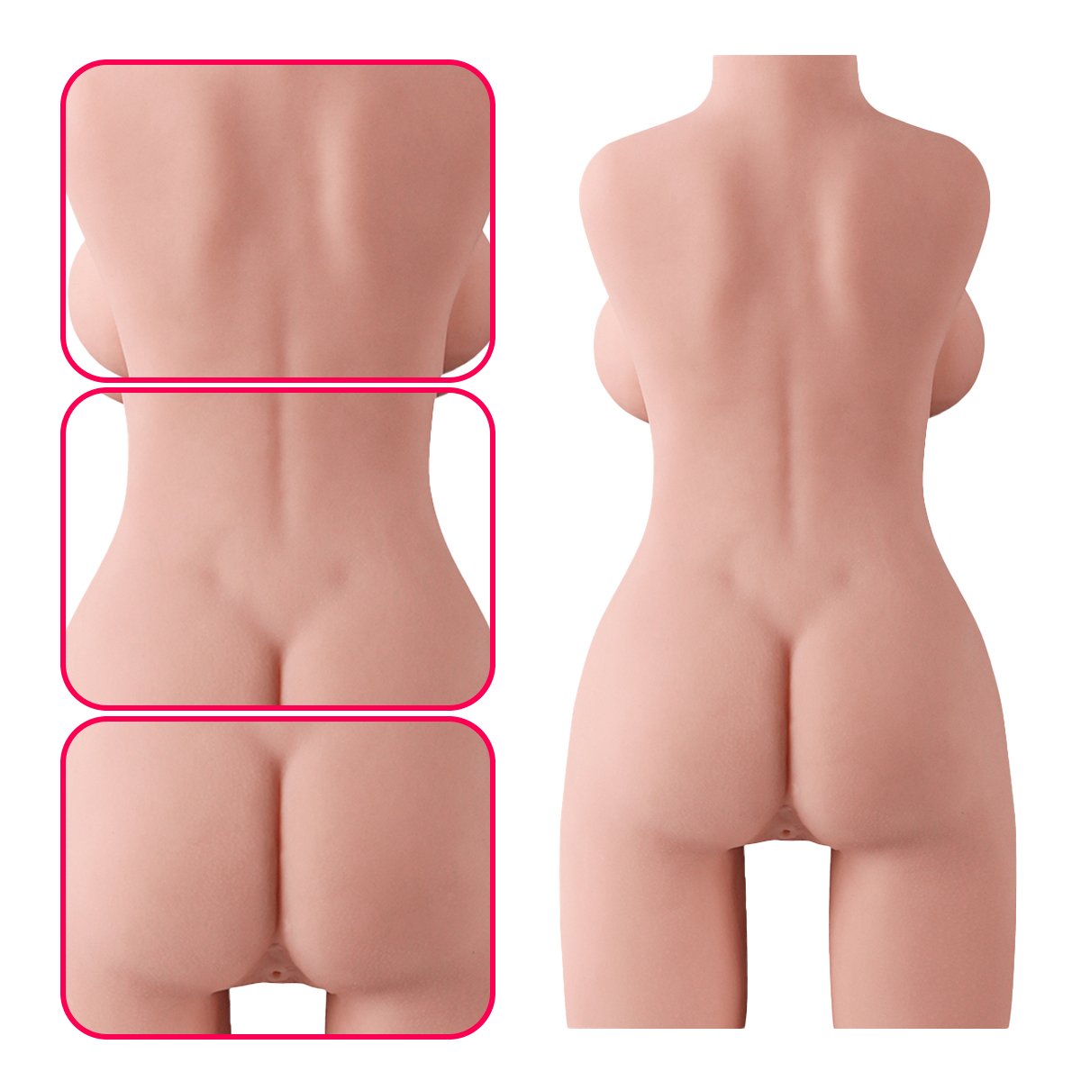 Masturbador Masculino Torso Vertebrado Vagina Y Ano - Imagen de 5