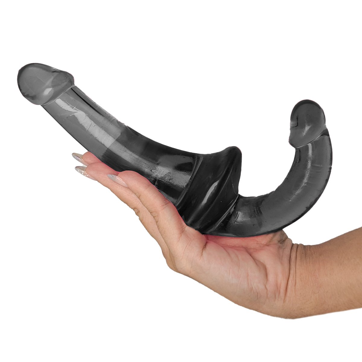 Consolador doble negro - strap on - Imagen de 6