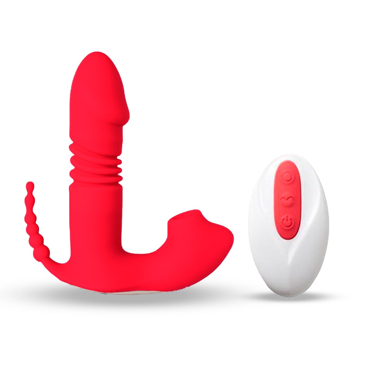 Vibrador Succionador Con Triple Estimulación Y Control Remoto - Imagen de 7