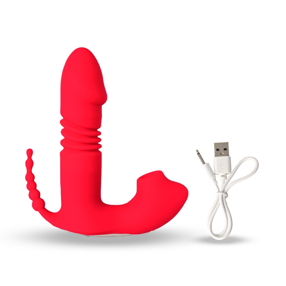 Vibrador Succionador Con Triple Estimulación Y Control Remoto - Imagen de 6