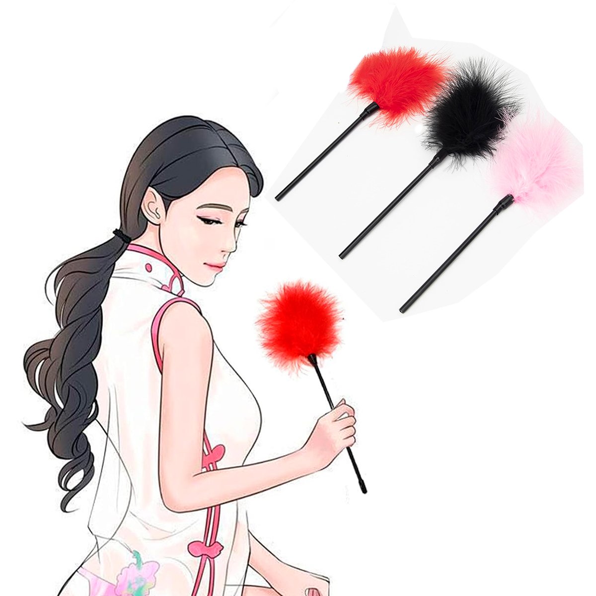 Pluma Erótica Para Estimulación Sensorial - Imagen de 6