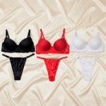 Pack X3 Lencería Corpiño Con Push Up Y Bombacha Colaless