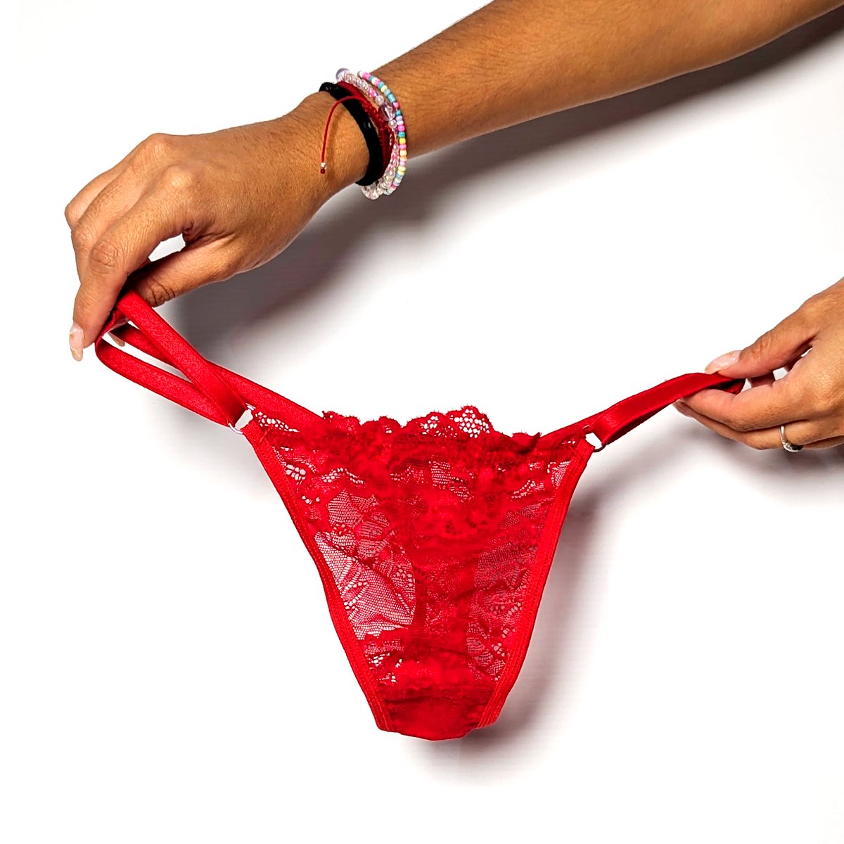 Lencería De Encaje Con Corpiño Tanga Less y Liguero - Imagen de 7