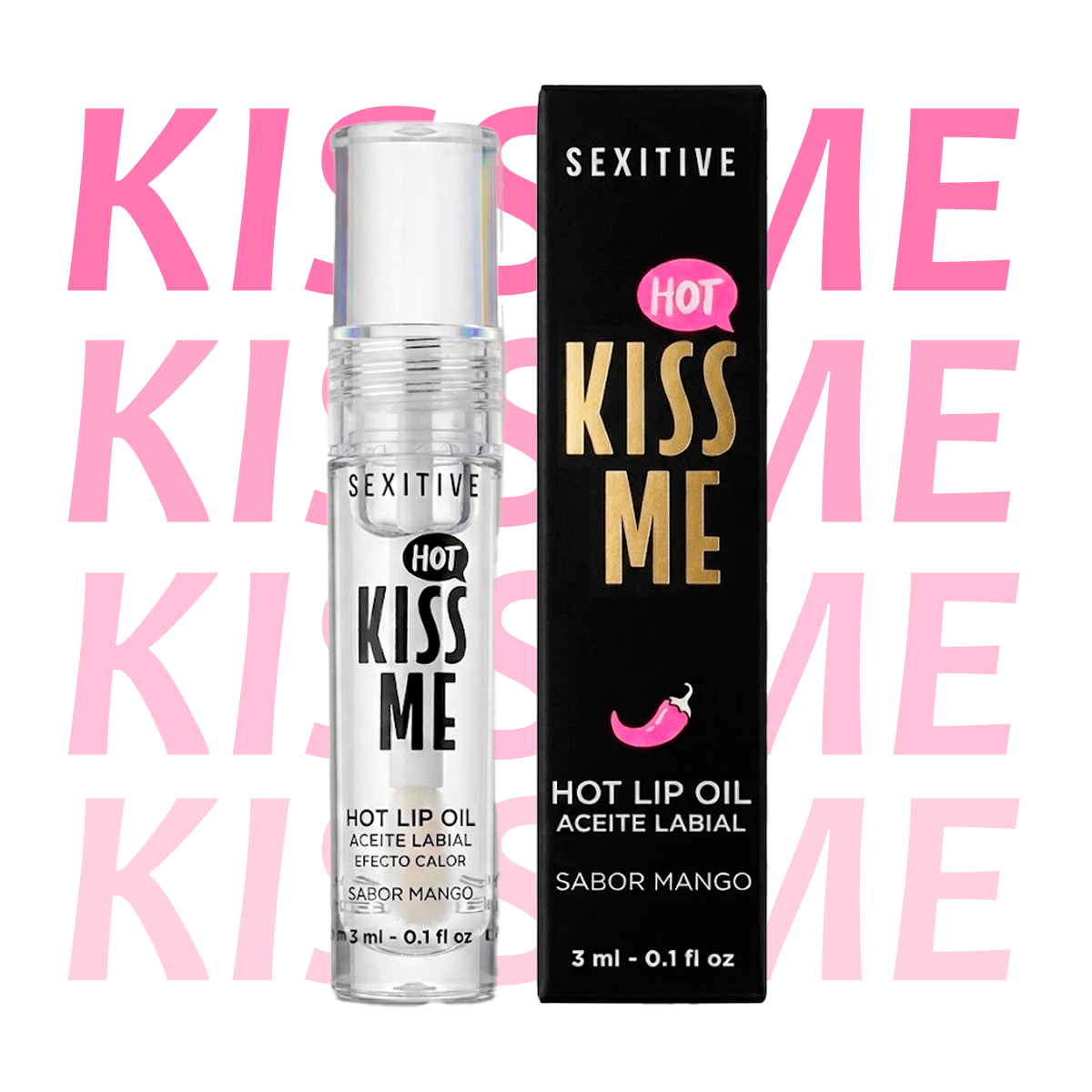 Kiss Me Hot Aceite Labial Lip Oil - Imagen de 5